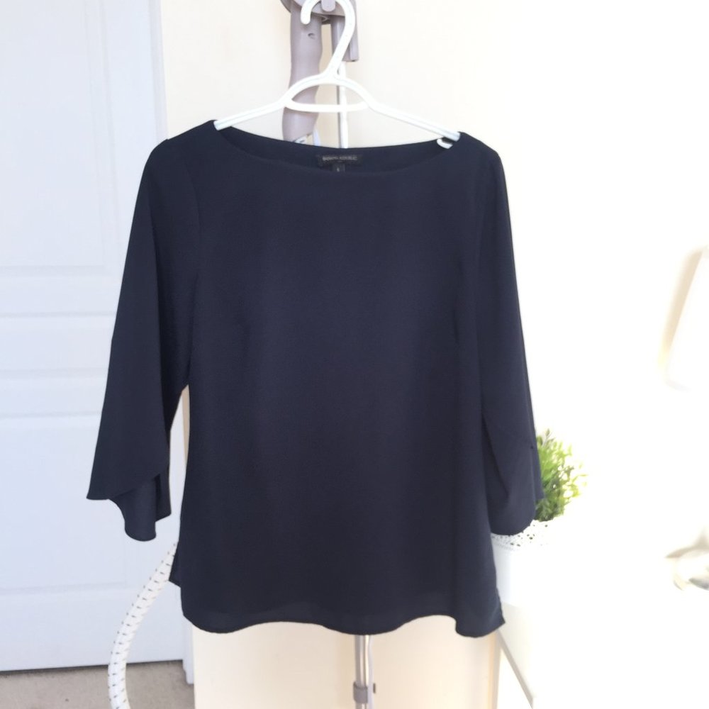 2 FOR $10 Banana Republic Navy Boatneck Blouse